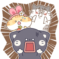 Lookiivn love cat cartoon hello GIF