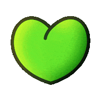 frankysdinner love heart green frog Sticker