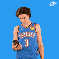 Oklahoma City Phone GIF by OKC Thunder