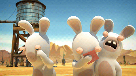 sick cry GIF by Rabbids