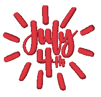 Independence Day Fireworks Sticker by AlwaysBeColoring