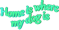 home is where my dog is Sticker