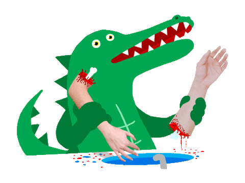Wave Hand Sticker by de chinezen