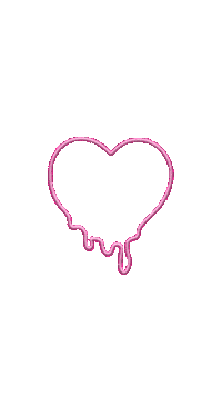 Chelato love heart pink neon Sticker