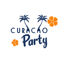 Caribbean Cura Sticker by Party Island Curacao