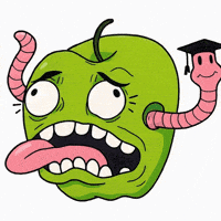 Apple Worm GIF by Noah Malloy