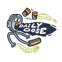 three_folks coffee hustle espresso kopi Sticker