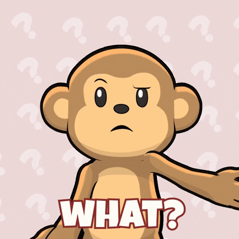 Confused Wait What GIF by Wise Monkey Meme