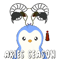 Zodiac Sign Penguin Sticker by Pudgy Penguins