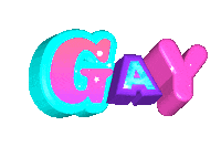 Text Gay Sticker