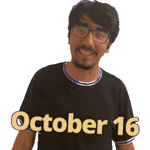 October Sticker