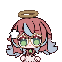 HunniHime anime kawaii confused huh Sticker