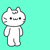 White Cat GIF