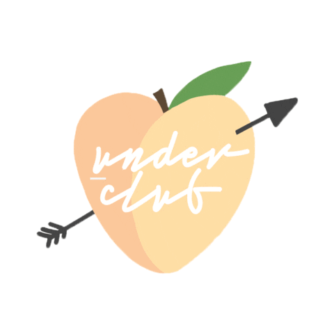 Underclubco giphyupload butt peach underwear Sticker
