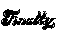 Lettering Here It Is Sticker