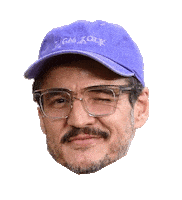 Pedro Pascal Wink Sticker by Anne Horel