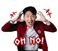 Oh No Shock Sticker by Brain Academy by Ruangguru Official