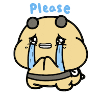 bubble tea crying Sticker by Aminal Stickers