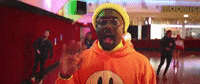blackeyedpeas waving roller skating be nice black eyed peas GIF