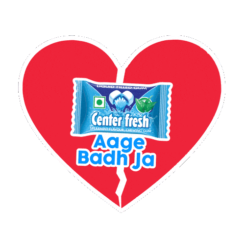 Centerfreshin giphyupload heart heartbreak gum Sticker
