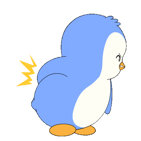 My Back Pain Sticker by Pudgy Penguins