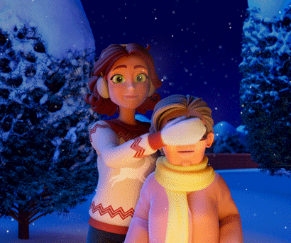 Shocked Merry Christmas GIF by Merge Mansion