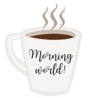 Good Morning Coffee Sticker by Marsmarketeers