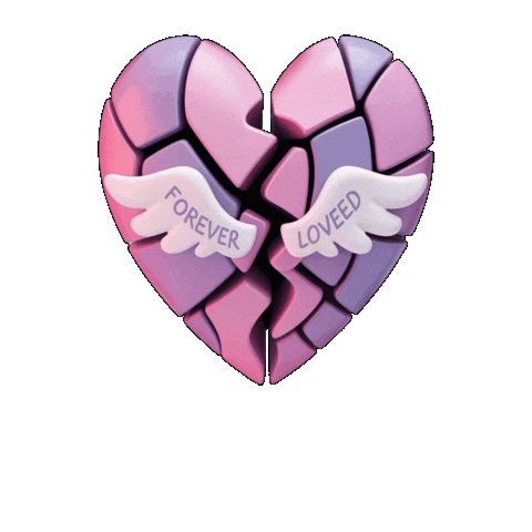 Broken Heart Love Sticker by Seorang Zaki