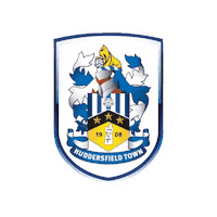 HTWFC football dog logo blue Sticker