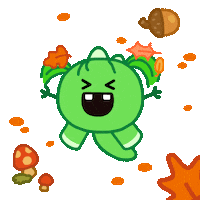 Autumn Leaves Fall Sticker by DINOSALLY