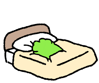 Tired Illustration Sticker