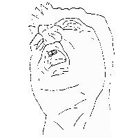 Heaven And Hell No Sticker by James Thacher