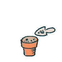 BonteRaaf growing seeds bloemen planten Sticker