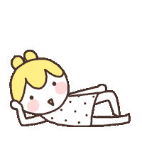 mashmell_artist lying down 마시멜 mashmell 긁적 Sticker