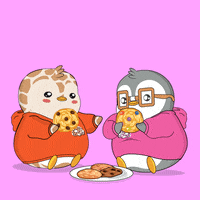 Penguin Snack GIF by Pudgy Penguins