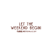 florisartgallery art weekend great week Sticker
