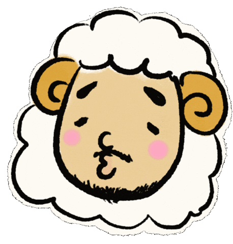 Sheep ひつじ Sticker