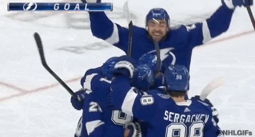 Happy Ice Hockey GIF by NHL