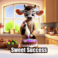 Baking Sweet Success GIF by Moosiahzen