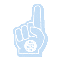 thesportsocialclub foam finger big fan sports fan foamfinger Sticker