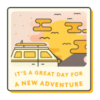 New Adventure Sticker by Wink Laser Studio