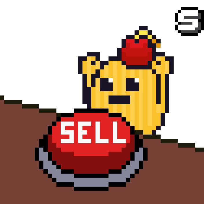 Crypto Potato Sticker by Memeland by 9GAG