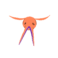 sad monster Sticker