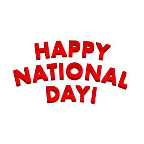 Happy National Day Sticker by iSwitch
