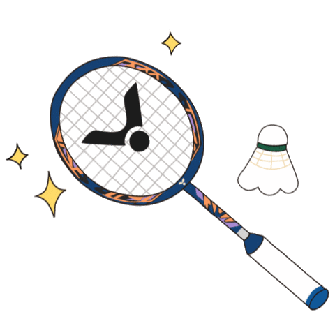Badminton Racket Sticker by VICTOR