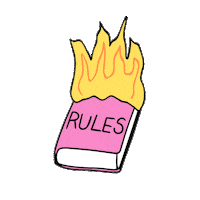Rebel Middle Finger Sticker by The Disobedient Business® Co
