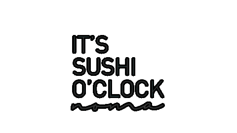 nomasushi giphyupload neon sushi clock Sticker