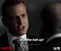 harvey specter shut up GIF by Suits