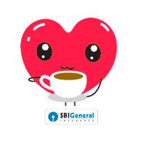 Happy Tea Time Sticker by SBI General Insurance
