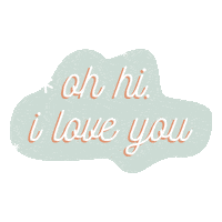 I Love You Hello Sticker by Mikyla Creates